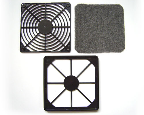 A disassembled Akasa Fan Filter