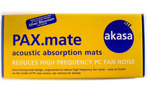 Front side of Akasa PAX.mate packaging