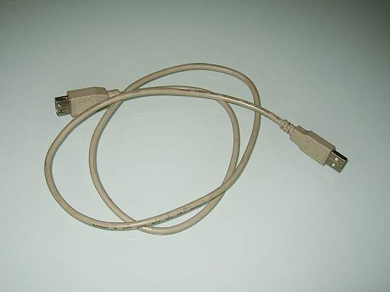 Обычный USB удлинитель с разъемами USB типа A