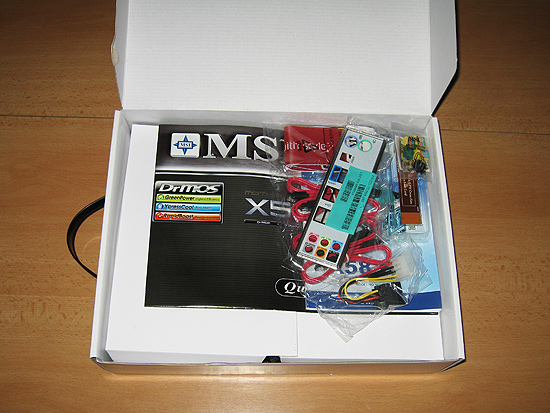 Основная коробка с материнской платой MSI X58 Pro