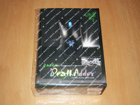 Упаковка Razer DeathAdder 3500 с защитной пленкой