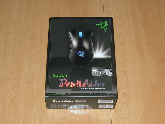 Общий вид коробки с мышкой DeathAdder 3500