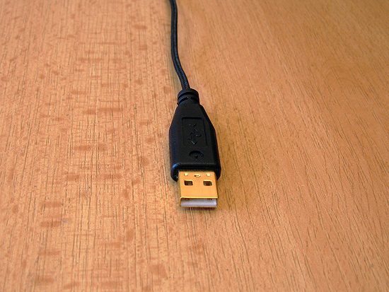 Штекер USB разъема позолочен