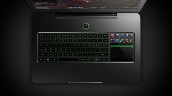 В ноутбуке Blade используется геймерская клавиатура с подсветкой