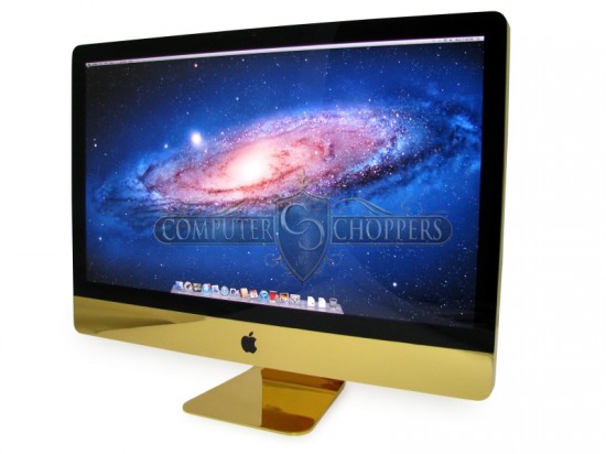 Позолоченный компьютер Apple iMac от моддинг студии Computer Choppers