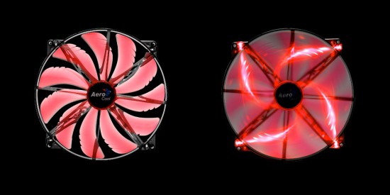 A red version of the SilentMaster 200 case fan form AeroCool