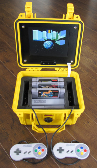 A general view of the working game console