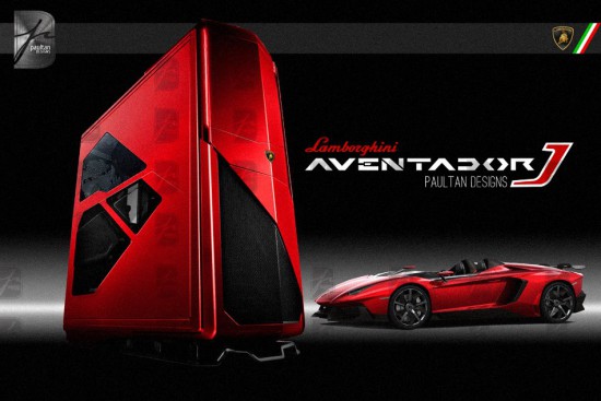 Концепт-фото того, каким вероятно получиться проект Lamborghini Aventador J PC