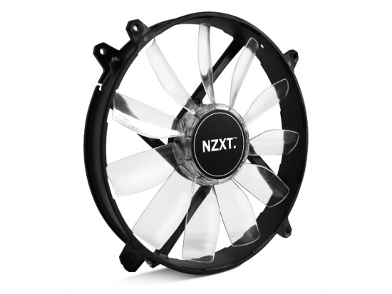 Общий вид вентилятора NZXT FZ-200 со светодиодной подсветкой