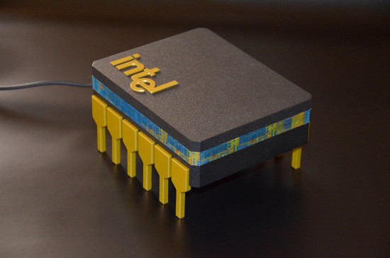 Общий вид моддинг проекта The microprocessor в три четверти