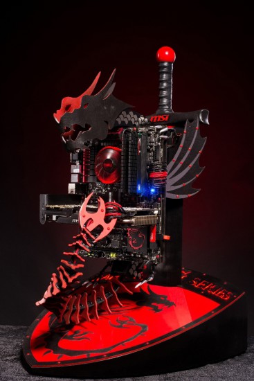 Общий вид моддинг проекта MSI Dragon PC